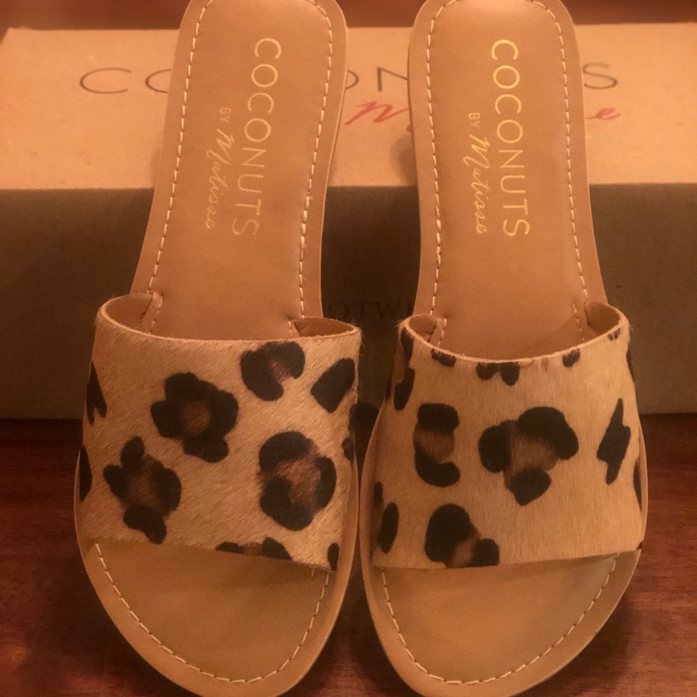 Matisse leopard slides